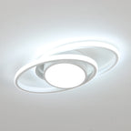 Ceiling Light - White Metal Frame, White Light