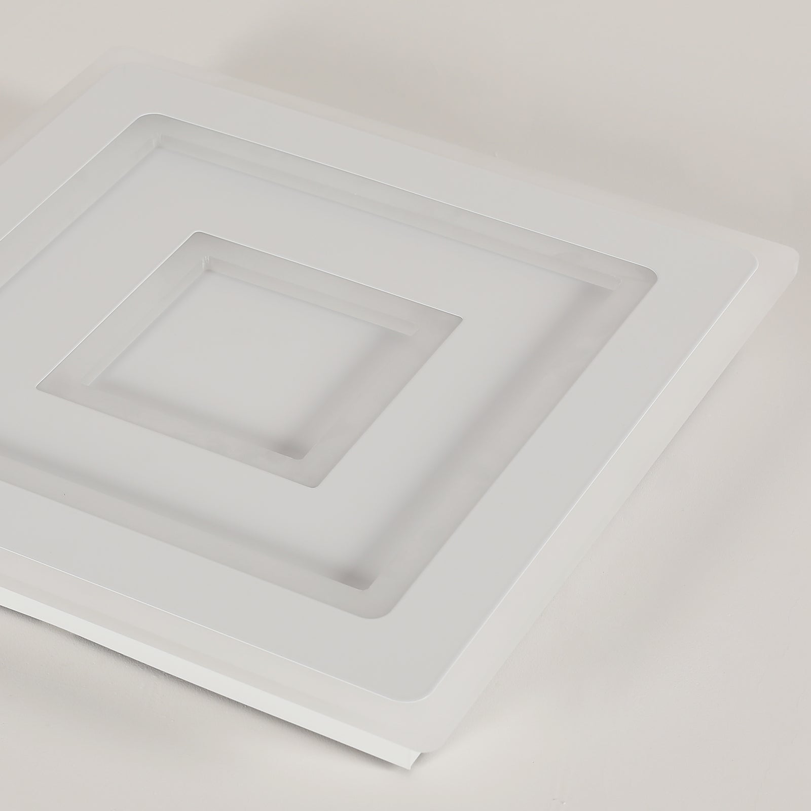 Comely Plafonnier LED Carré Moderne, 52W 5850LM Lampe de Plafond LED, Acrylique Luminaire Plafonnier Intérieur Blanc pour Chambre à Coucher, Salon, Couloir, Lumière Blanche 6500K, 40cm