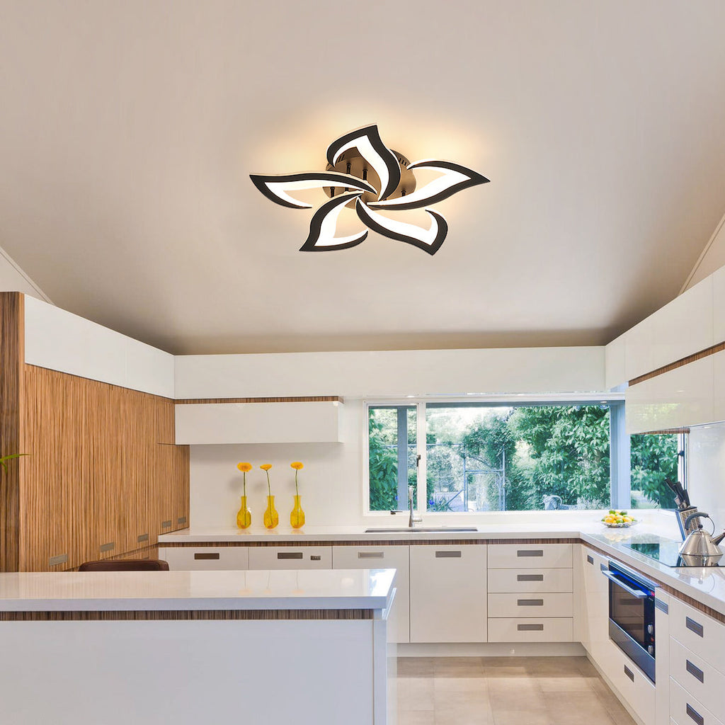 Ceiling Light - Black Acrylic Frame, Tunable and Dimmable