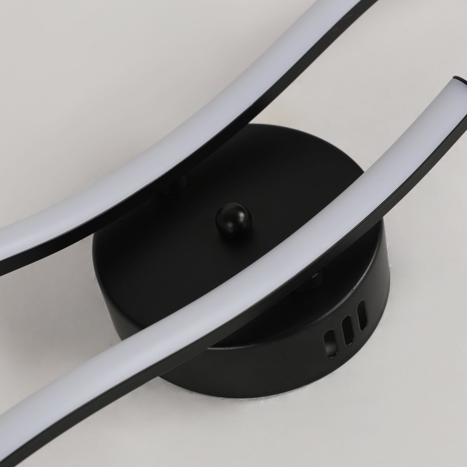 Ceiling Light - Black Aluminium Frame, White Light