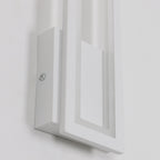 Applique - Cornice in acrilico bianca, Luce calda
