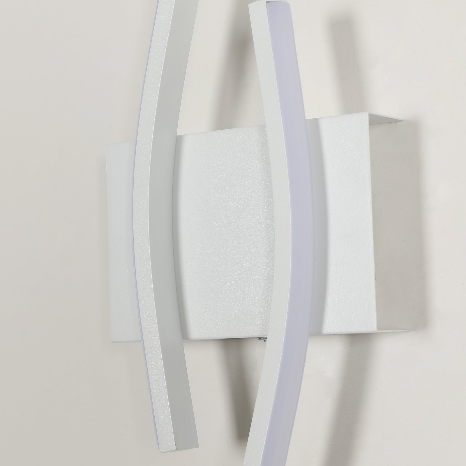 Wall Light - White Aluminium Frame, Warm Light