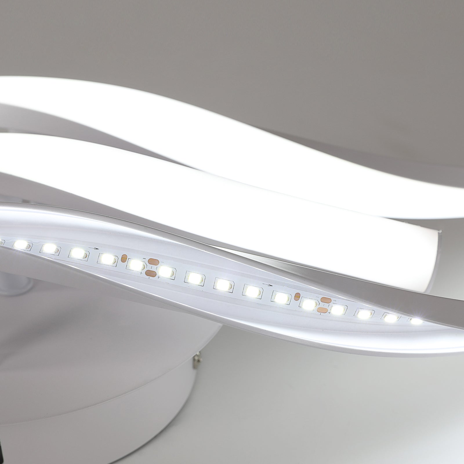Ceiling Light - White Aluminium Frame, White Light
