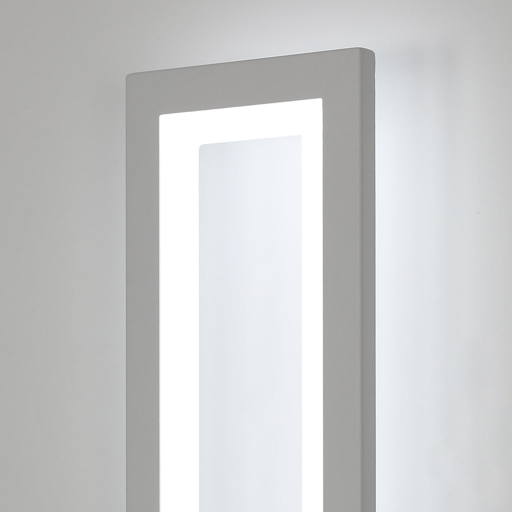 Lampada da parete - Struttura in acrilico bianco, luce bianca