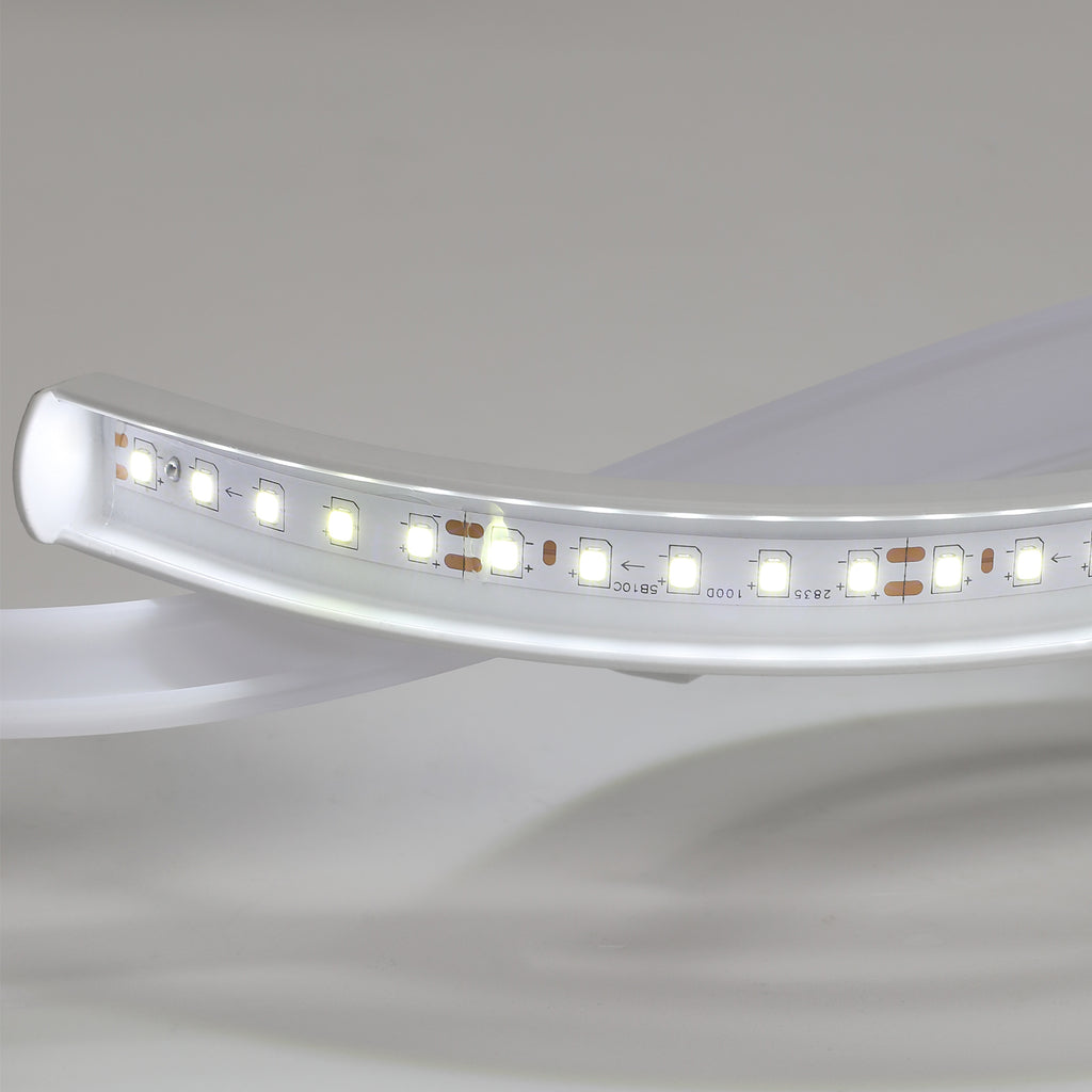 Wandleuchte – weißer Aluminiumrahmen, weißes Licht