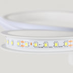 Plafoniera - Telaio in alluminio bianco, luce calda