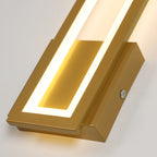 Applique - Cornice in acrilico dorato, Luce calda