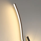 Wandleuchte - Schwarzer Aluminiumrahmen, Warmlicht
