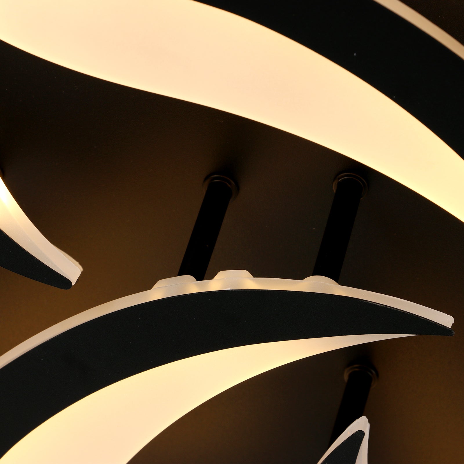 Ceiling Light - Black Acrylic Frame, Tunable and Dimmable