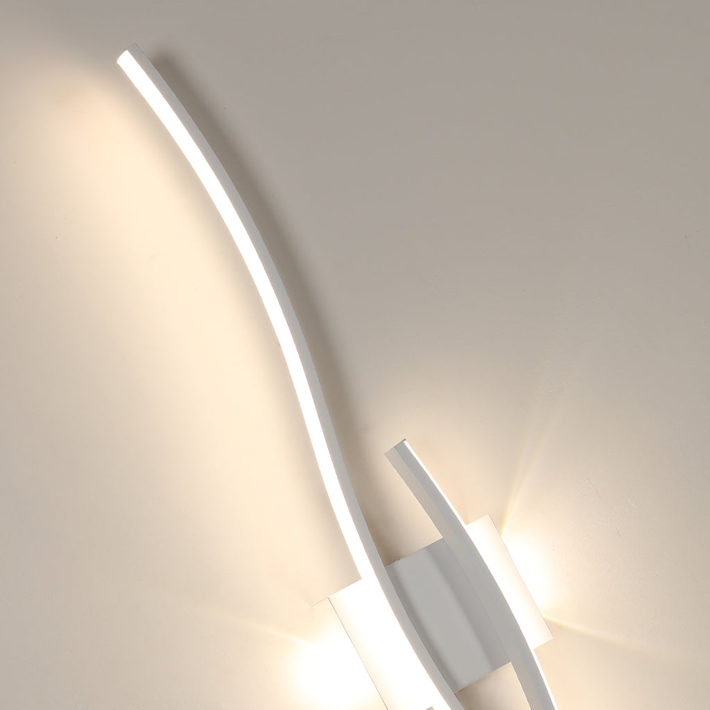 Wandleuchte - Weißer Aluminiumrahmen, Naturlicht