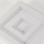 Comely Plafonnier LED Carré Moderne, 36W 28cm Lampe de Plafond LED, Blanc Luminaire Plafonnier Intérieur pour Chambre à Coucher, Salon, Couloir, Lumière Naturelle 4500K
