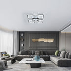 Ceiling Light - Black Acrylic Frame, White Light