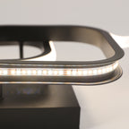Ceiling Light - Black Aluminium Frame, Natural Light