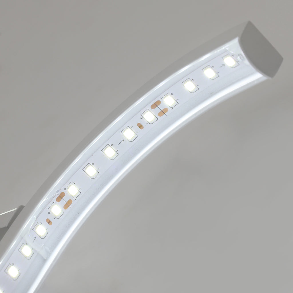 Wandleuchte – weißer Aluminiumrahmen, weißes Licht