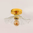 Ceiling Light - Gold Glass Frame