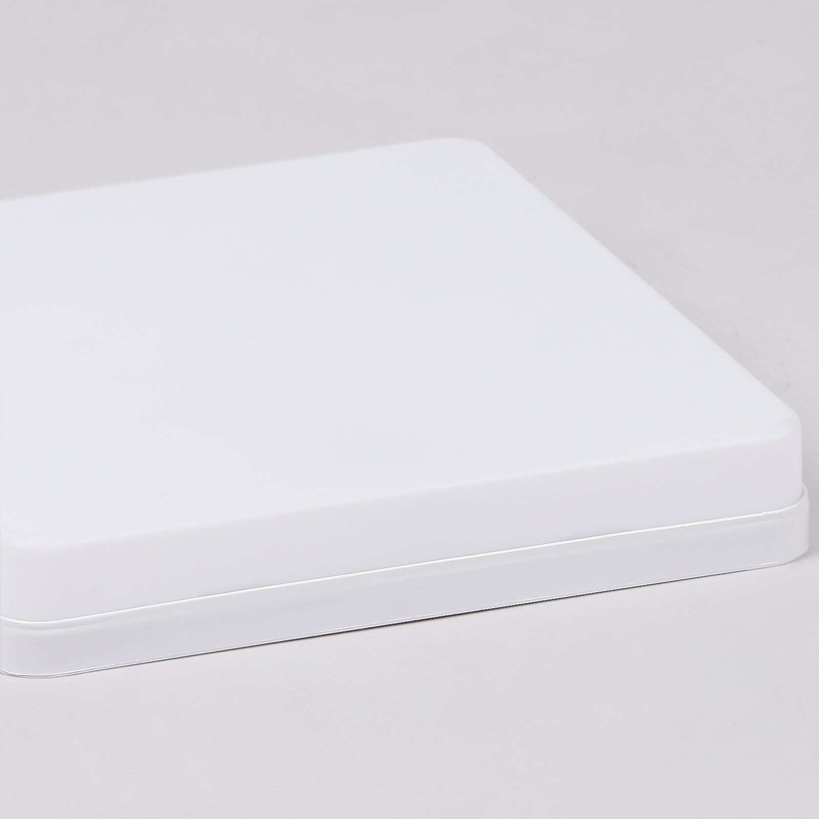 Ceiling Light - White Plastic Frame, White Light
