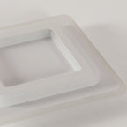 Ceiling Light - White Acrylic Frame, White Light