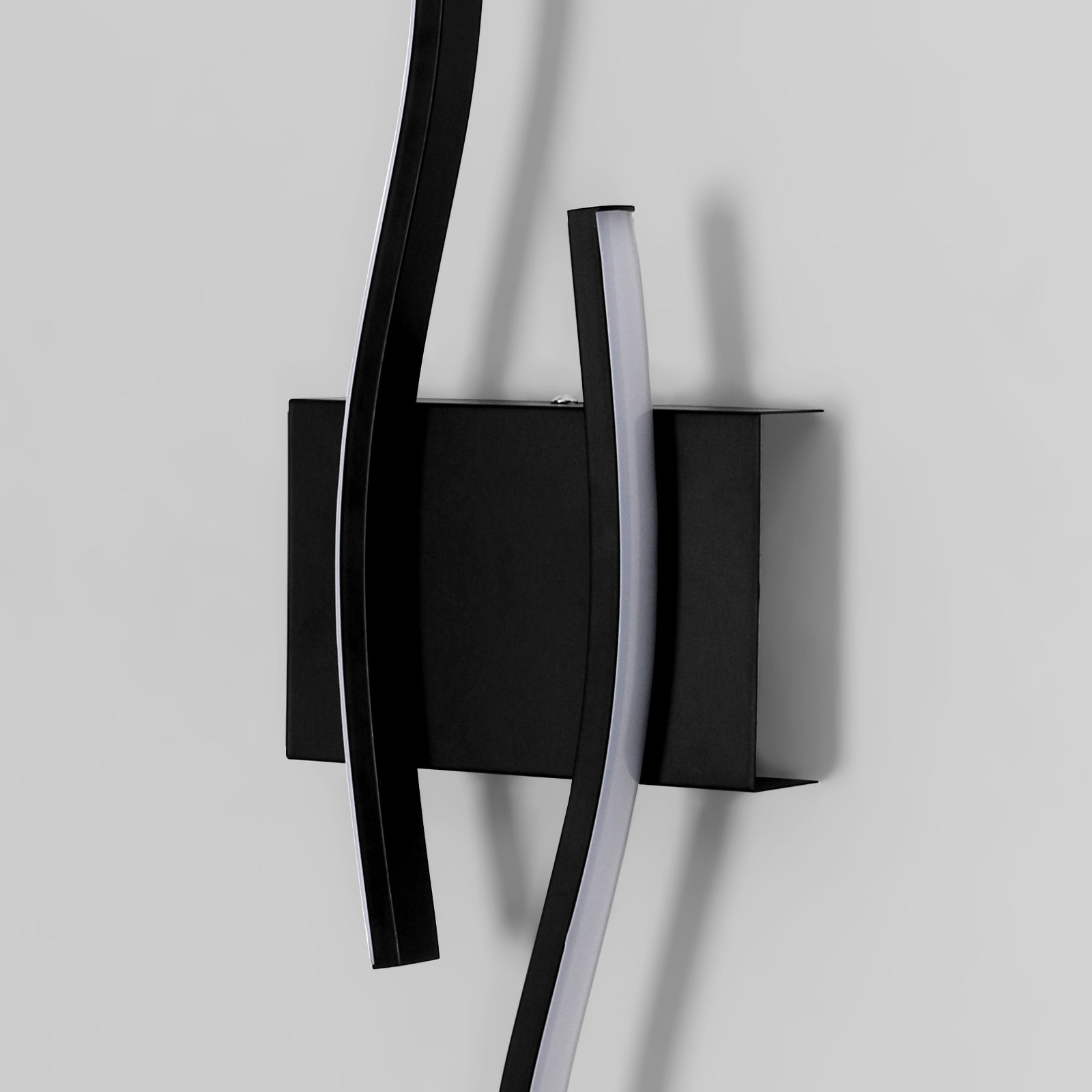 Wall Light - Black Aluminium Frame, White Light