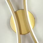 Wall Light - Gold Aluminium Frame, White Light