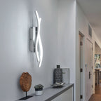 Applique - Telaio in Alluminio Argento, Luce Bianca