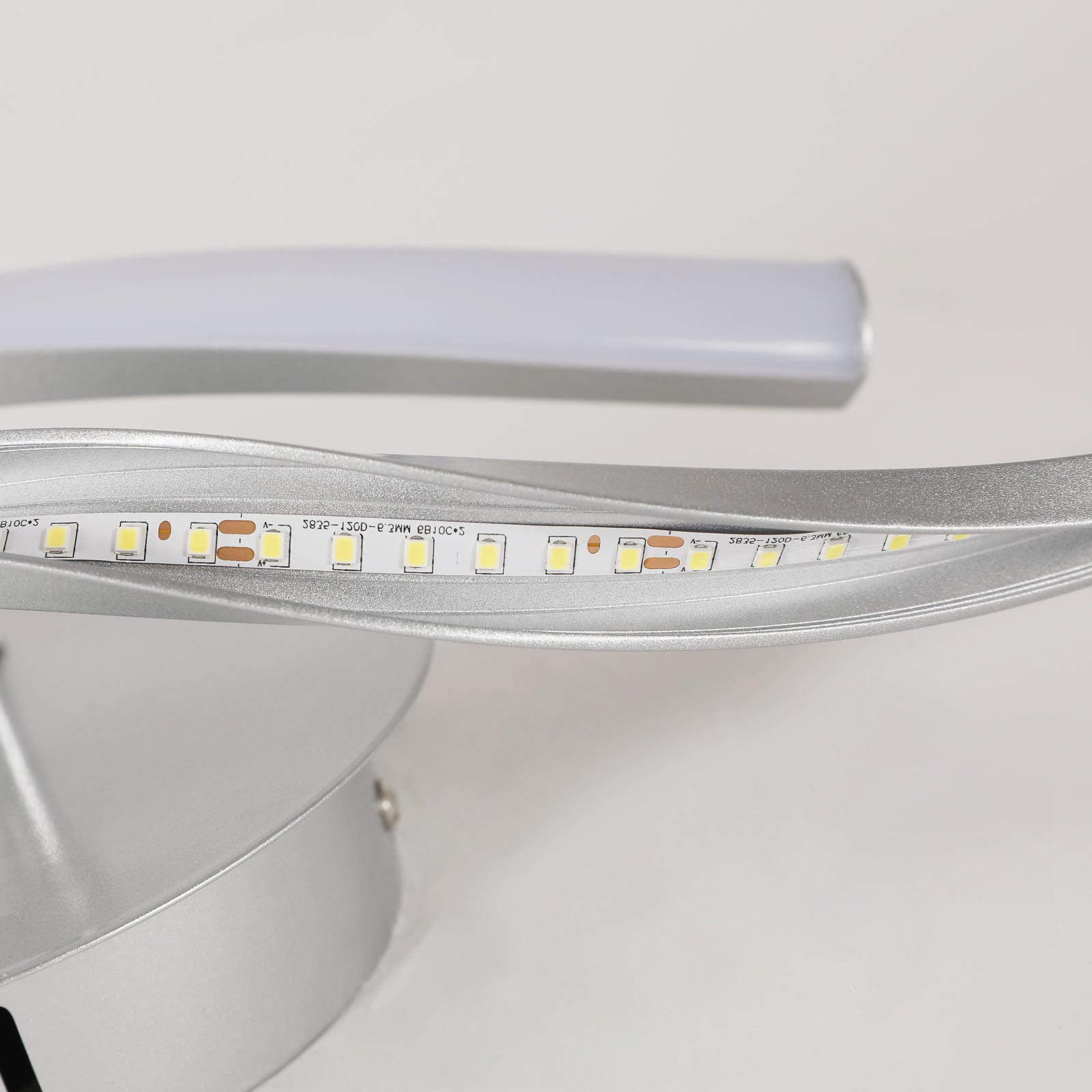 Ceiling Light - Silver Aluminium Frame, White Light