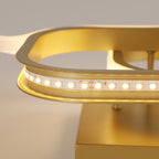 Ceiling Light - Gold Aluminium Frame, Warm Light