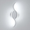 Applique da Parete - Struttura in Alluminio Bianco, Luce Bianca