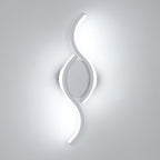 Applique da Parete - Struttura in Alluminio Bianco, Luce Bianca