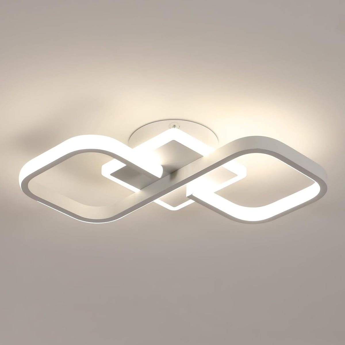 Comely LED Deckenleuchte Quadrat, 36W 4050LM, 40.5cm, Acryl Deckenbeleuchtung mit nat¨¹rlichem Licht 4500K f¨¹r Schlafzimmer, Wohnzimmer, Flur