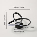 Ceiling Light - Black Aluminium Frame, Warm Light