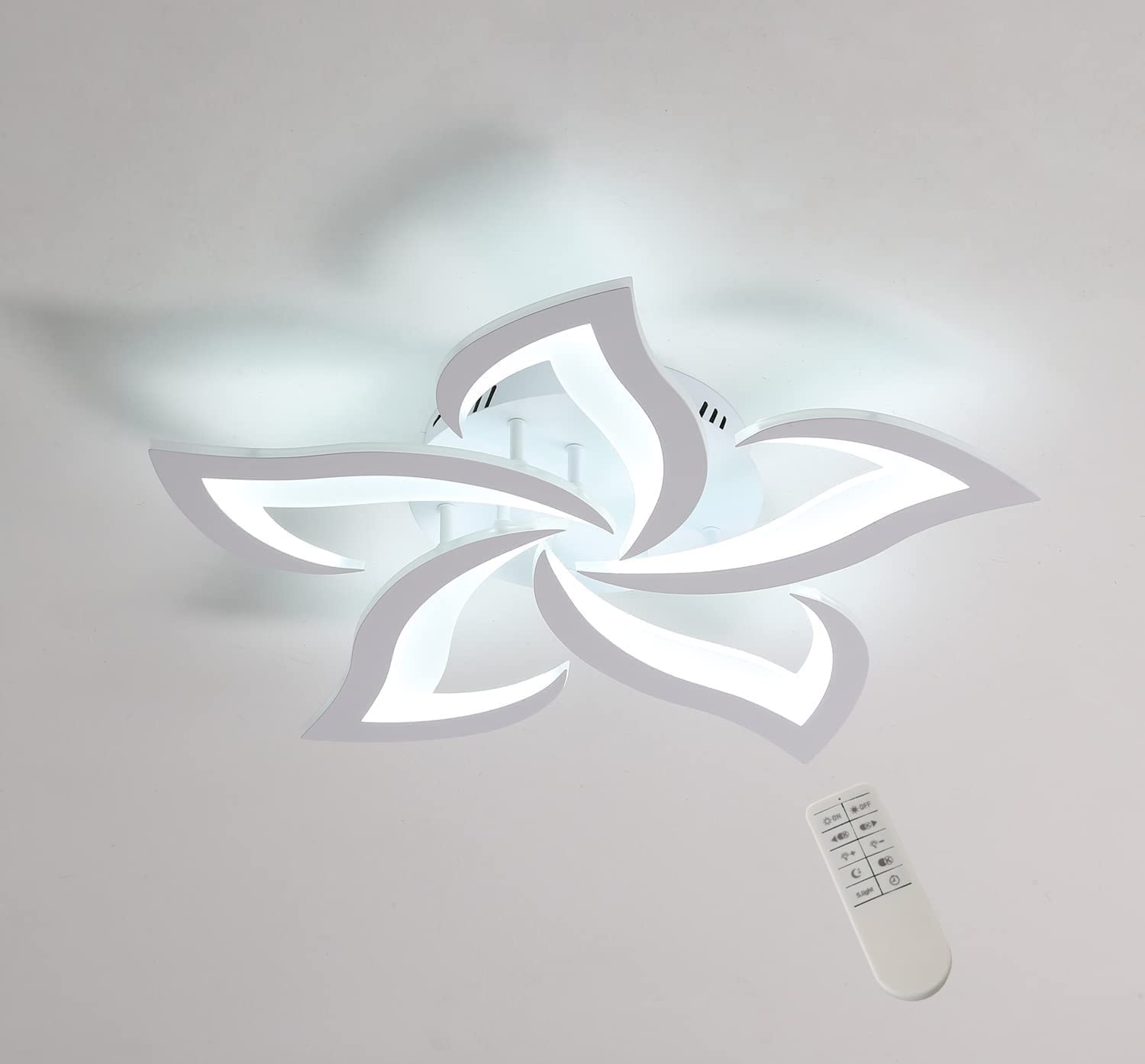 Comely Plafonnier LED Dimmable, Luminaire Plafonnier 40W 4700LM, Télécommande/APP, 3000k-6500k Φ60cm, Lampe de Plafond per Salon Chambre