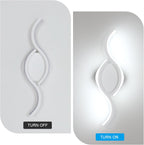 Wall Light - White Aluminium Frame, White Light