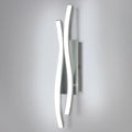 Applique - Telaio in Alluminio Argento, Luce Bianca