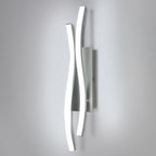 Applique - Telaio in Alluminio Argento, Luce Bianca