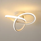 Ceiling Light - White Aluminium Frame, Warm Light