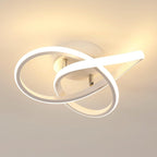 Ceiling Light - White Aluminium Frame, Warm Light
