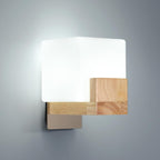 Wall Light - Wood Glass Frame, Tunable