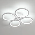 Comely Plafonnier LED Moderne 4 Lampes 57x57x8cm 40W Lumière Blanche 6500K Acrylique Salon Chambre Bureau Couloir Cuisine Éclairage