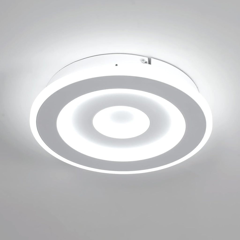 Comely Plafonnier LED Rond Moderne, 28W 28cm Lampe de Plafond LED, Blanc Luminaire Plafonnier Intérieur pour Chambre à Coucher, Salon, Couloir, Lumière Blanche Froide 6500K