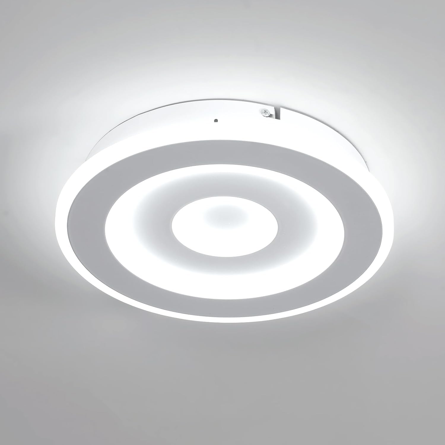 Plafoniera - Telaio in acrilico bianco, Luce bianca