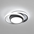 Comely Plafonnier LED, Rond Lampe de Plafond 32W, Moderne Luminaire Plafonnier pour Couloir Coucher Salle de Bains Cuisine Salon, Blanc Froid 6500K, Longueur 28cm, Nero