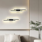 Lampada da Parete - Cornice in Acrilico Nero, Luce Calda