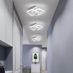 Comely Lot de 2 Plafonniers LED Modernes, 24W 2700LM Petit Plafonnier LED Carré Blanc Froid 6500K Luminaires Intérieur pour Chambre Salon Allée Couloir Balcon Escalier Entrée