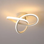 Ceiling Light - White Aluminium Frame, Warm Light
