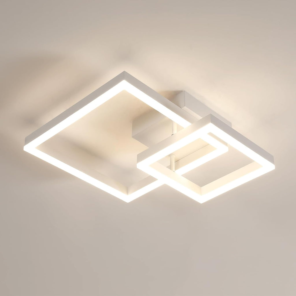 Deckenleuchte – weißer Acrylrahmen, neutralweißes Licht