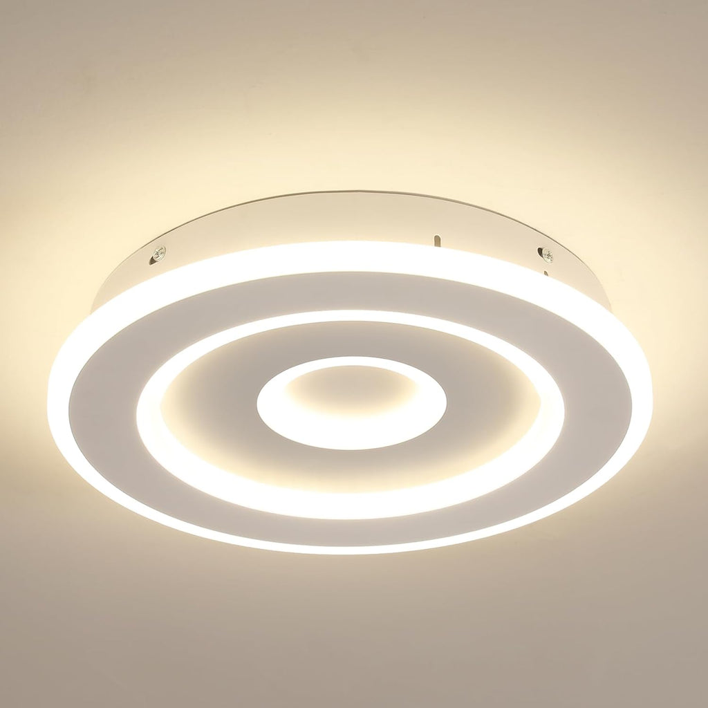 Plafoniera - Struttura in acrilico bianco, luce naturale