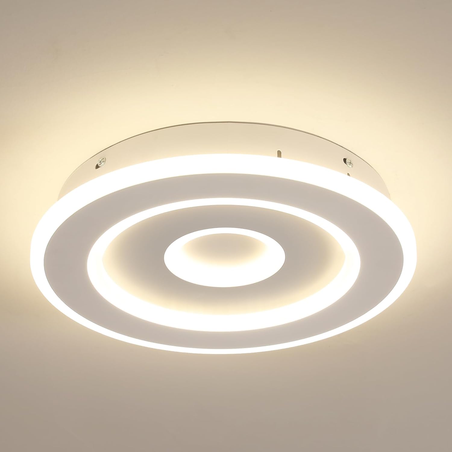 Plafoniera - Struttura in acrilico bianco, luce naturale