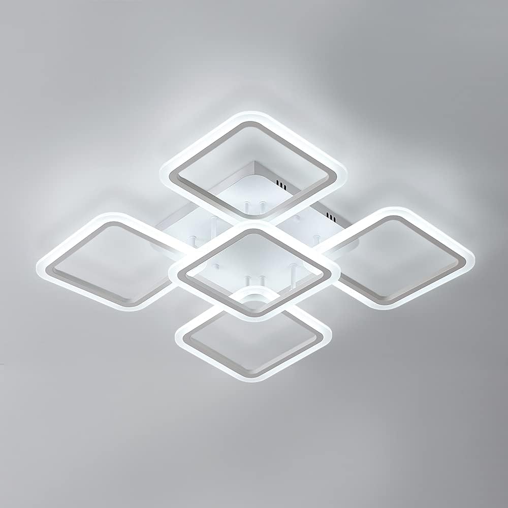 Deckenleuchte - Weißer Acrylrahmen, weißes Licht