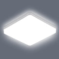 Ceiling Light - White Plastic Frame, White Light