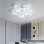 Comely Plafonnier LED Créatif Pétales Design, 65W Lampe de Plafond Acrylique, Moderne Blanc Luminaire Plafonnier LED pour Chambre Salon Salle à Manger Cuisine Couloir, Blanc Froid 6500K